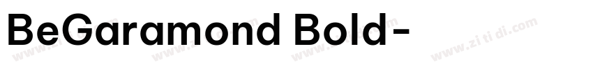 BeGaramond Bold字体转换